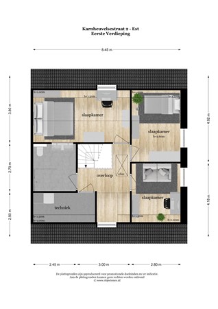 Floorplan - De Kwekerij 4, 4185 MA Est