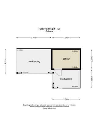 Floorplan - Tuilseveldweg 2, 4176 BZ Tuil