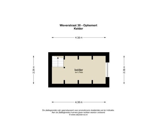 Floorplan - Weverstraat 30, 4061 AP Ophemert