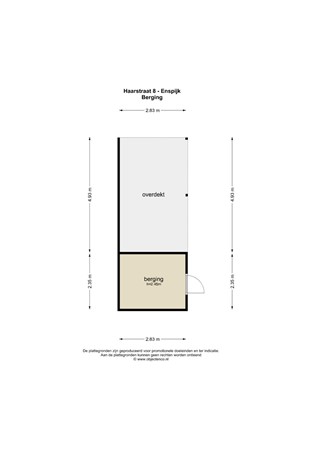 Floorplan - Haarstraat 8, 4157 GP Enspijk
