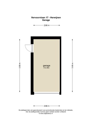 Floorplan - Vervoornlaan 17, 4171 DA Herwijnen