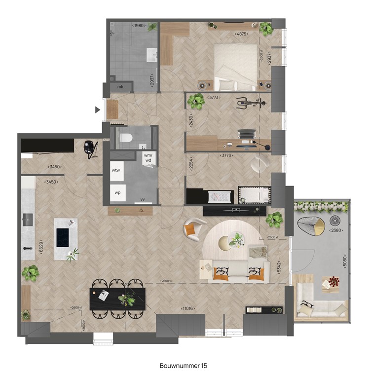 mediumsize floorplan