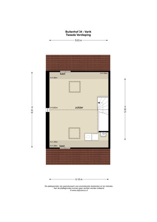 Floorplan - Buitenhof 34, 4064 EW Varik