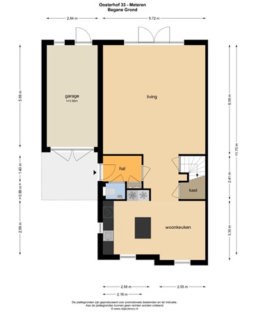 Floorplan - Oosterhof 33, 4194 AP Meteren