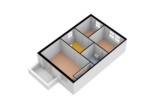 Floorplan - Jacob de Jonghstraat 27, 4171 BX Herwijnen