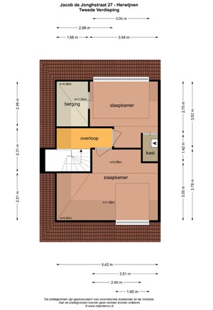 Floorplan - Jacob de Jonghstraat 27, 4171 BX Herwijnen