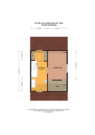 Floorplan - Dr. D.M. Van Londenstraat 44, 4064 EM Varik