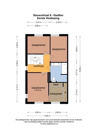 Floorplan - Stevenstraat 9, 4175 HK Haaften