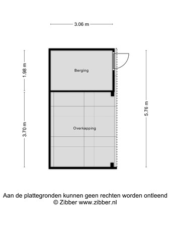 Floorplan - Gildemeestersstraat 5, 2871 GL Schoonhoven