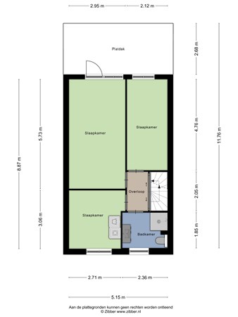 Floorplan - Fuutlaan 19, 2964 DB Groot-Ammers