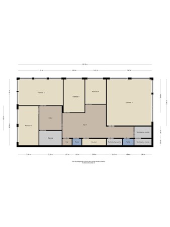 Floorplan - Platinastraat 35, 2718 SZ Zoetermeer