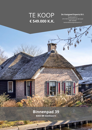 Brochure preview - Binnenpad 39, 8355 BR GIETHOORN (1)