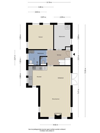 Floorplan - Binnenpad 39, 8355 BR Giethoorn