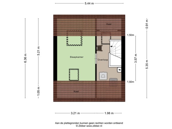 Floorplan - Verdistraat 12, 2901 EP Capelle aan den IJssel