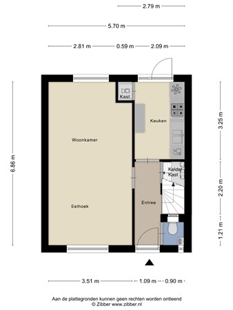 Floorplan - Randweg 95, 2951 AK Alblasserdam