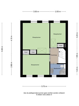 Floorplan - Randweg 95, 2951 AK Alblasserdam