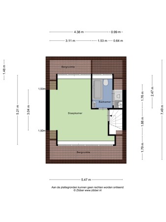 Floorplan - Van Beethovenlaan 101, 2901 EM Capelle aan den IJssel