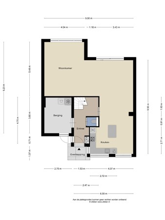 Floorplan - Couperinstraat 20, 2901 RA Capelle aan den IJssel