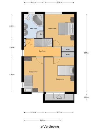 Zandsevoetpad 14, 6851 DR Huissen - 1e_Verdieping.jpg