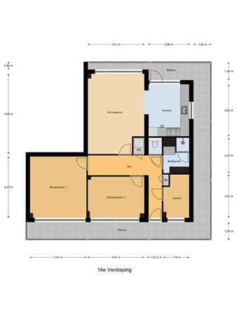 Albardaweg 163, 6702 CW Wageningen - 14e_Verdieping.jpg