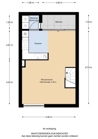 Meindert Hobbemastraat 49, 3314 HR Dordrecht - Meindert Hobbemastraat 49_4e Verdieping.jpg