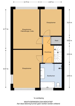 Aletta Jacobs-Erf 56, 3315 EE Dordrecht - Aletta Jacobs-erf 56 - 1e verdieping - 2D.jpg
