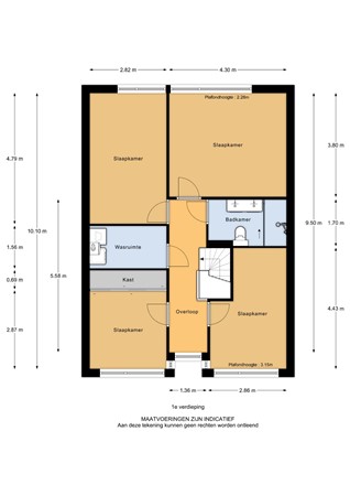 Van Ravesteyn-Erf 362, 3315 DR Dordrecht - Van Ravensteyn-erf 362_1e verdieping_2D.jpg
