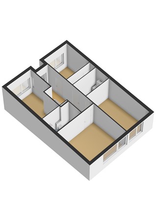 Van Ravesteyn-Erf 362, 3315 DR Dordrecht - Van Ravensteyn-erf 362_1e verdieping_3D.jpg