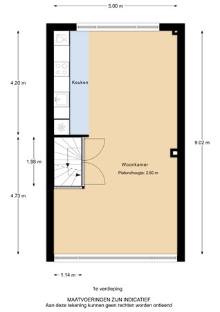 Oosterdiep 21, 3313 TE Dordrecht - Oosterdiep 21 - 1e verdieping - 2D.jpg