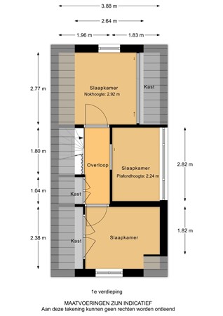 Komatistraat 29, 3312 CB Dordrecht - Komatistraat 29 - 1e verdieping - 2D.jpg