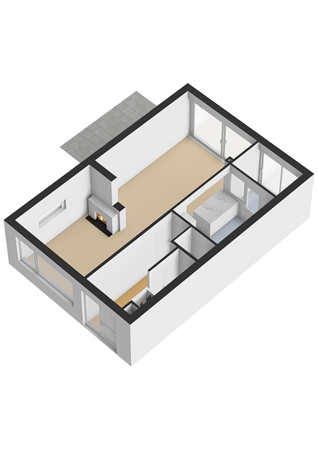 Laurierstraat 46, 3319 HM Dordrecht - Laurierstraat 46 - Begane grond - 3D.png