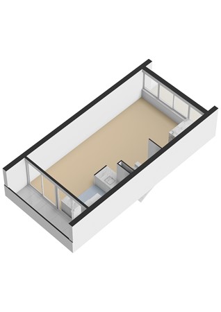 Balsa 130, 3315 NJ Dordrecht - Balsa 130 - 1e verdieping - 3D.jpg