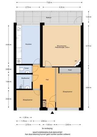 Hugo de Grootplein 35, 3314 EG Dordrecht - Hugo de Grootplein 35 - 3e verdieping - 2D.jpg