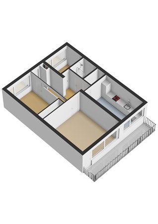 Hugo de Grootplein 35, 3314 EG Dordrecht - Hugo de Grootplein 35 - 3e verdieping - 3D - kopie.jpg