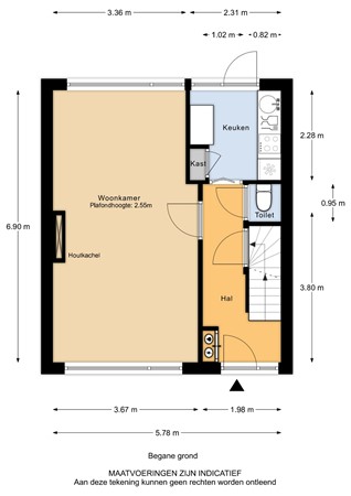 Couperusstraat 28, 3319 RC Dordrecht - Couperusstraat 28 - Begane grond - 2D.jpg