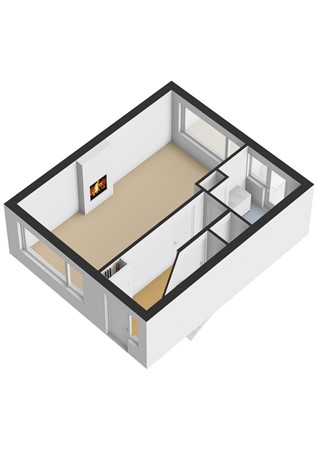 Couperusstraat 28, 3319 RC Dordrecht - Couperusstraat 28 - Begane grond - 3D.jpg