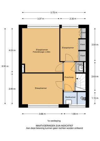 Couperusstraat 28, 3319 RC Dordrecht - Couperusstraat 28 - 1e verdieping - 2D.jpg