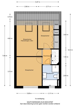 Joke Smit-Erf 122, 3315 VE Dordrecht - Joke Smit-erf 122 - 1e verdieping - 2D.jpg