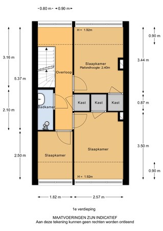 Floresstraat 38, 3312 HH Dordrecht - Floresstraat 38 - 1e verdieping - 2D.jpg