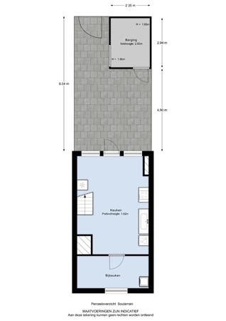 Floresstraat 38, 3312 HH Dordrecht - Floresstraat 38 - Perceeloverzicht  Souterrain - 2D.jpg