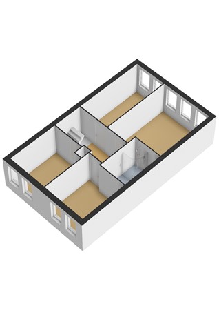Iroko 207, 3315 PR Dordrecht - Iroko 207_1e verdieping - 3D.jpg