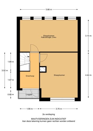 Iroko 207, 3315 PR Dordrecht - Iroko 207_2e verdieping - 2D.jpg