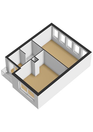 Iroko 207, 3315 PR Dordrecht - Iroko 207_2e verdieping - 3D.jpg