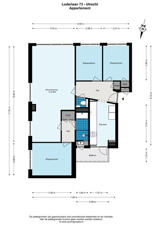 Loderlaan 73, 3527 KB Utrecht - Loderlaan 73 - Utrecht - Appartement - 2D.jpg