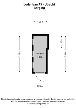 Loderlaan 73, 3527 KB Utrecht - Loderlaan 73 - Utrecht - Berging - 2D.jpg