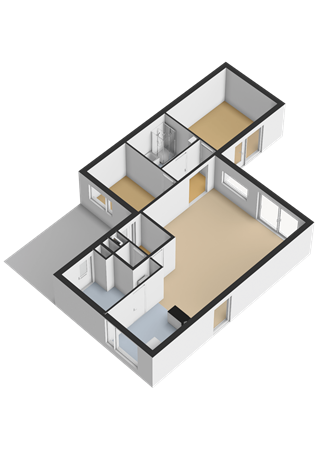 Miróstraat, 1328 JR Almere - Begane grond - 3D.png