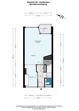 Sierplein 69, 1065 LN Amsterdam - Sierplein 69 - Amsterdam - Benedenverdieping - 2D.jpg