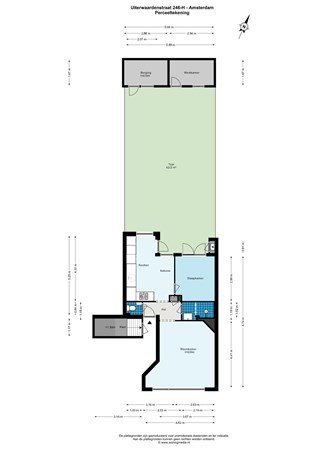 Uiterwaardenstraat 246H, 1079 CW Amsterdam - Uiterwaardenstraat 246-H - Amsterdam - Perceeltekening - .jpg