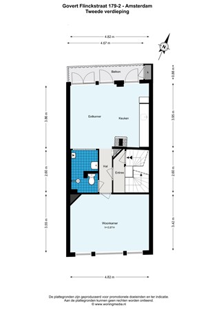 Govert Flinckstraat 179-2, 1073 BT Amsterdam - Govert Flinckstraat 179-2 - Amsterdam - 2e_verdieping - 2D.jpg
