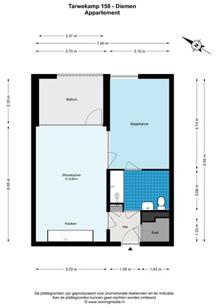Tarwekamp 158, 1112 HJ Diemen - Tarwekamp 158 - Diemen - Appartement - 2D.jpg
